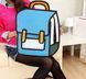 Рюкзак стильный 2Д Синий&nbsp;Stylish Backpack 2D Blue 40x36x12 2797017169 фото 3