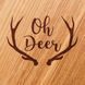 Дошка для нарізування "Oh Deer", 30 см, англійська 2603875869 фото 2