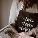 Фартух Live. Love. Bake (Чорний) 1839880018 фото 1