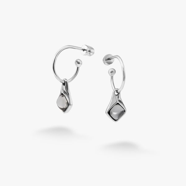 Сережки срібн Мерехтіння Gray Crystal 925 26-S14-5032s фото