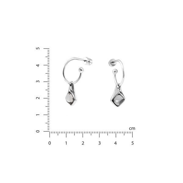 Сережки срібн Мерехтіння Gray Crystal 925 26-S14-5032s фото
