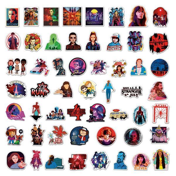Стикерпак Очень странные дела Набор наклеек GeekLand Stranger Things 50 штук 2897339218 фото