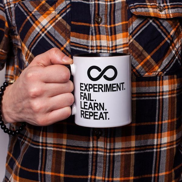 Кружка "Experiment Fail Learn Repeat", англійська HM-2 фото