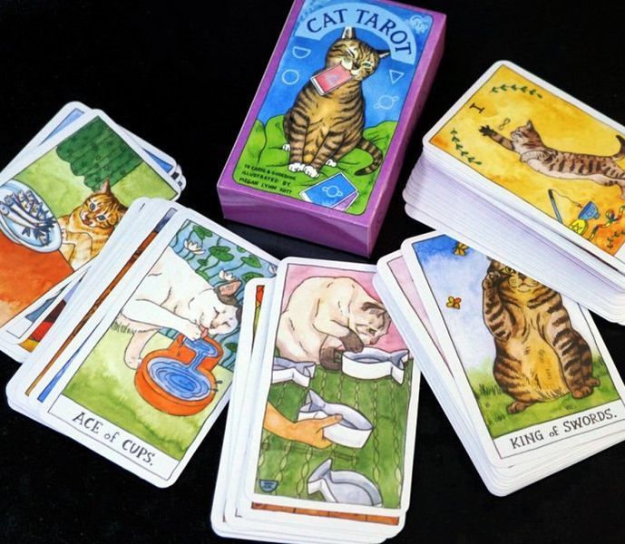 Карти Таро Кішок Cat Tarot 10.2х6 см 2569389071 фото
