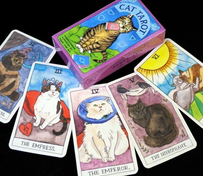 Карти Таро Кішок Cat Tarot 10.2х6 см 2569389071 фото
