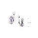 Серьги серебряные Лириды Lavender 925 Zirkon 2911958742 фото 3