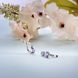 Серьги серебряные Лириды Lavender 925 Zirkon 2911958742 фото 5
