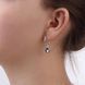 Сережки срібн Мерехтіння Gray Crystal 925 26-S14-5032s фото 5