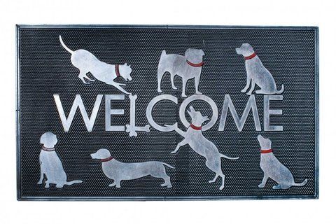 Коврик в прихожую Welcome Dogs 75 см 2355720354 фото