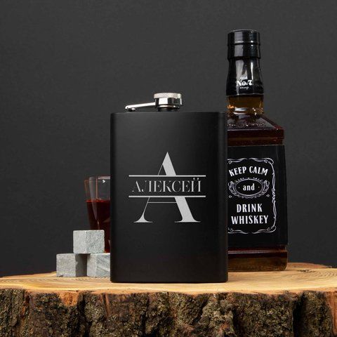 Фляга "Инициал" персонализированная BD-FLASK-13 фото