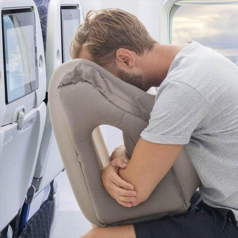 Подушка для подорожей у літак та авто Sleepy Cloud Travel Pillow Gray 2598850549 фото