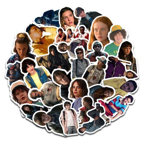 Стікерпак Набір наклейок GeekLand Дуже дивні справи Stranger Things 45 штук SP ST 01 SP ST 01 фото