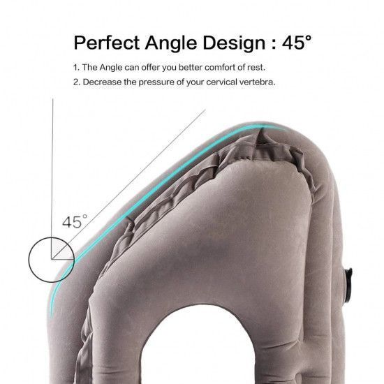 Подушка для подорожей у літак та авто Sleepy Cloud Travel Pillow Gray 2598850549 фото