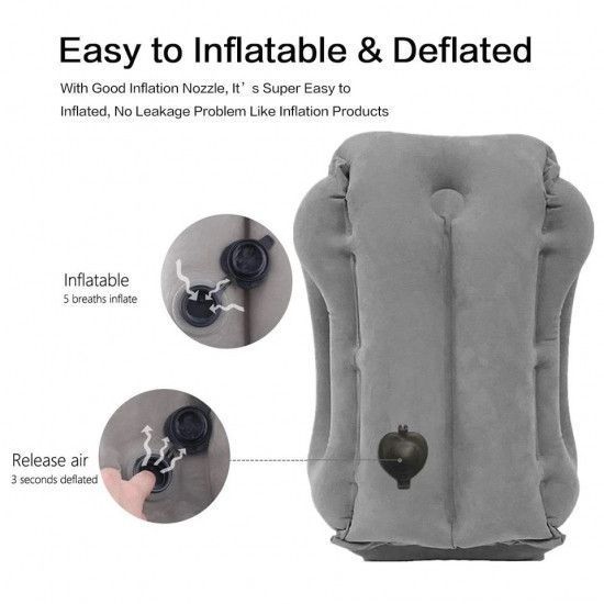 Подушка для подорожей у літак та авто Sleepy Cloud Travel Pillow Gray 2598850549 фото