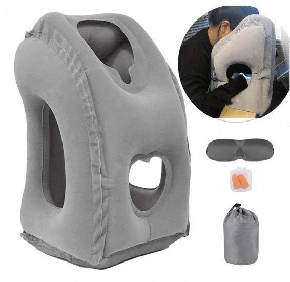 Подушка для подорожей у літак та авто Sleepy Cloud Travel Pillow Gray 2598850549 фото