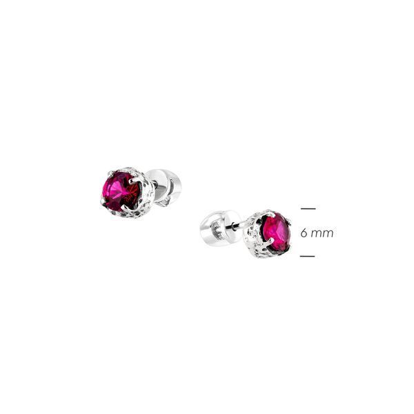 Пусеты Цефеида Fuchsia 925 Zirkon 2749348277 фото