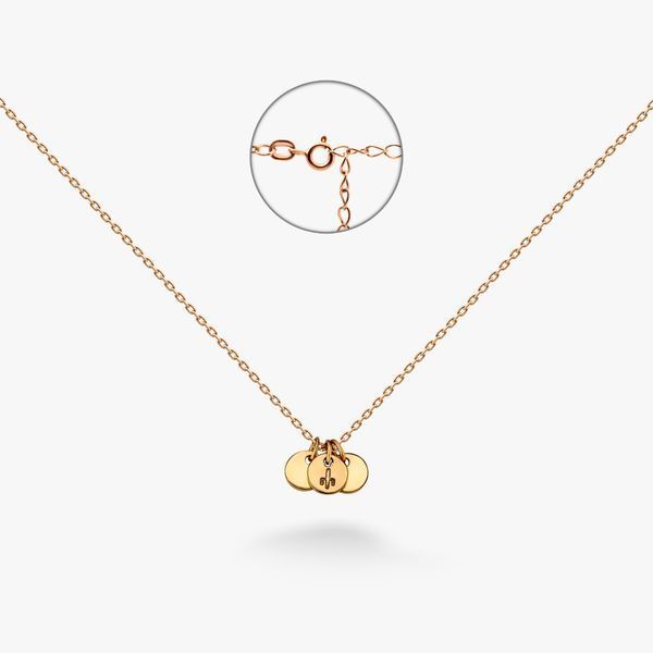 Серебряное колье с позолотой 925 Gold 40см+5см 2687744720 фото