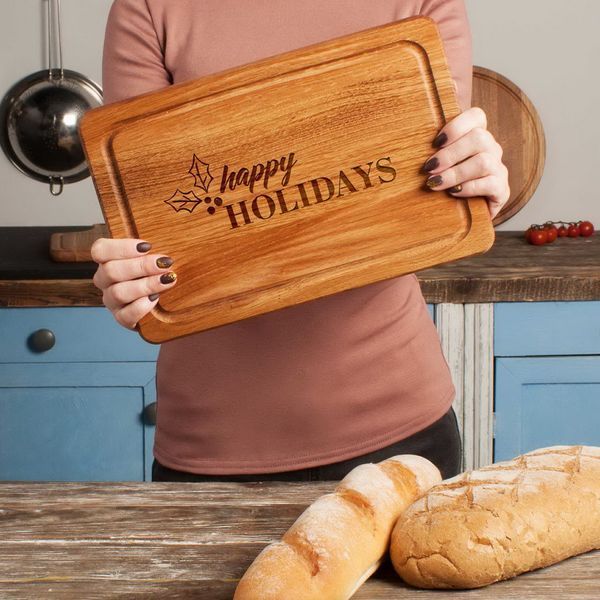 Доска разделочная "Happy holidays" S, английский 2603875870 фото