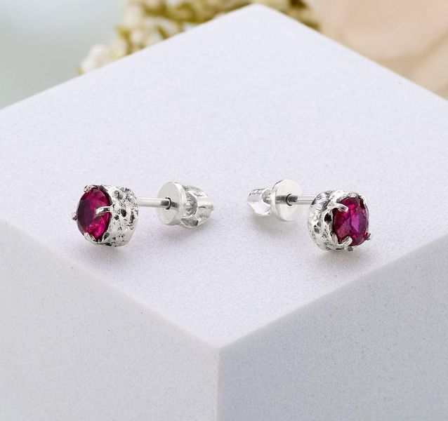 Пусеты Цефеида Fuchsia 925 Zirkon 2749348277 фото