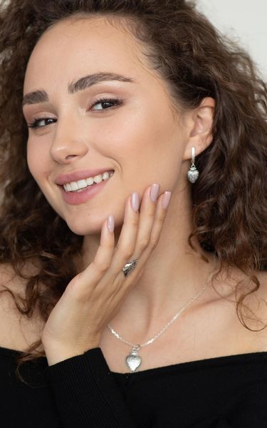Сережки дукач Ягнус-серце U.Baro 925 34-11504S-5060s фото