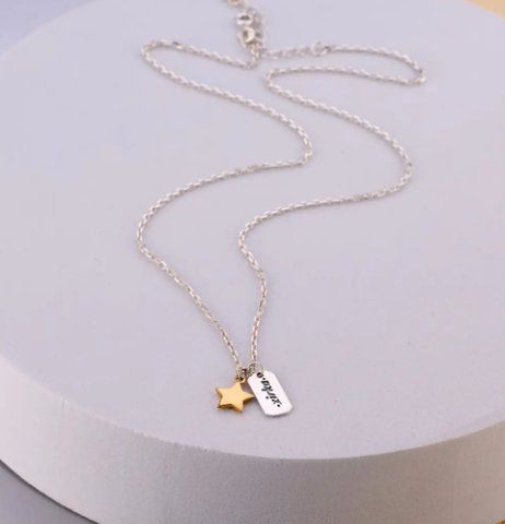 Колье цепочка серебряное с подвесками Пани-Зирка 925 45см+5см 241-SG-5216-2k фото