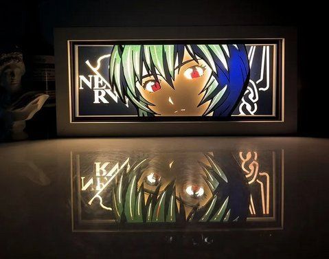Світильник нічник 3D Євангеліон Рей Аянамі Evangelion Rei Ayanami 20 см NL3D E RA NL3D E RA фото