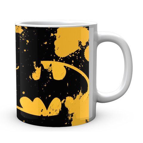 Кружка GeekLand белая Бэтмен Batman Бэтмен Лого в краске BM.02.345 BM.02.345 фото