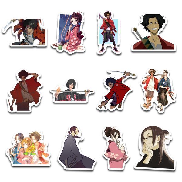 Стикерпак Набор наклеек GeekLand Самурай Чамплу Samurai Champloo 45 штук SP SH 01 SP VS 01 фото