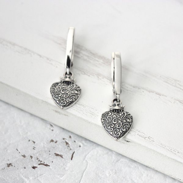 Сережки дукач Ягнус-серце U.Baro 925 34-11504S-5060s фото