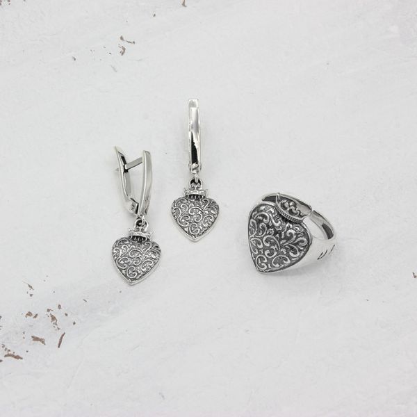 Сережки дукач Ягнус-серце U.Baro 925 34-11504S-5060s фото