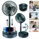 Складной вентилятор аккумуляторный на ножке Telescopic Folding Fan с USB зарядкой Green 2580116614 фото 6