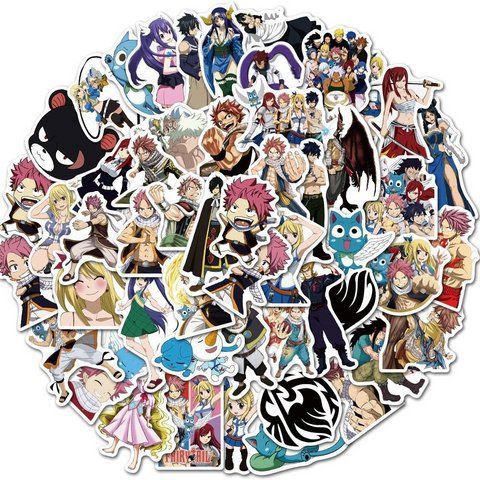 Стикерпак Хвост Феи Набор наклеек GeekLand Fairy Tail 50 штук 2881874832 фото