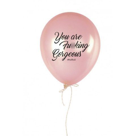 Кулька надувна "You are Fu*king Gorgeus", Рожевий, Pink, англійська HK-19 фото