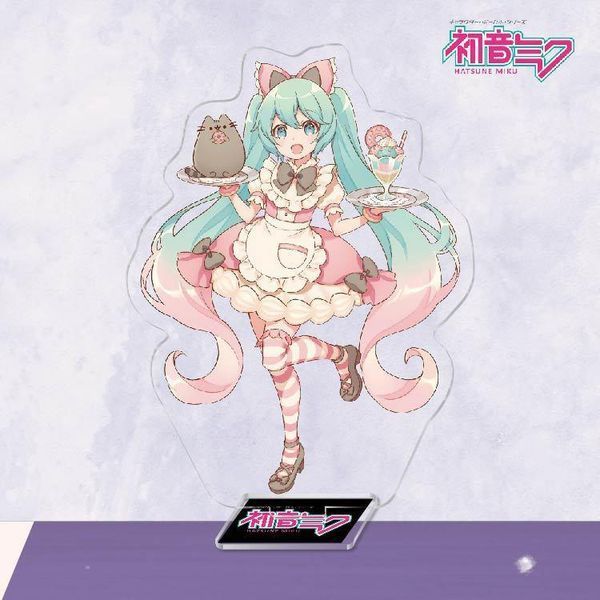 Акрилова фігурка Хацуне Міку з котиком Hatsune Miku 10 см 2490403640 фото