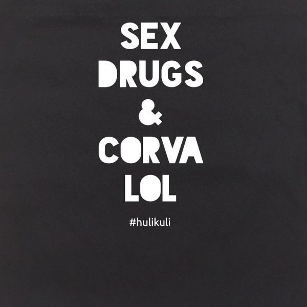 Экосумка "Sex drugs corvalol", Черный, английский 2603862714 фото