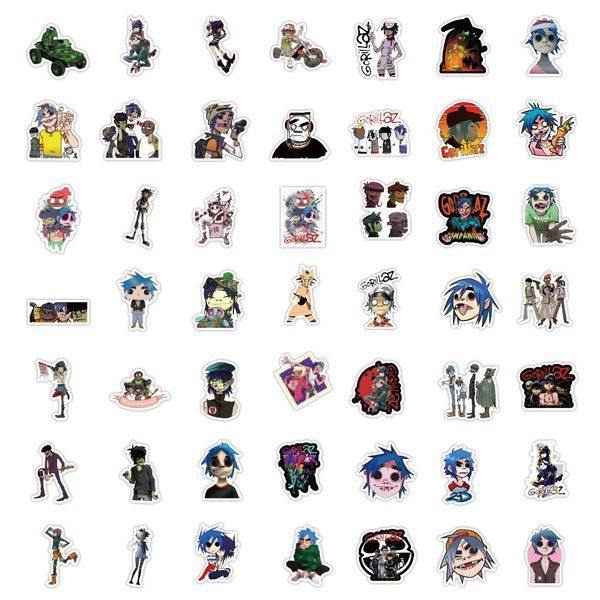 Стикерпак Горилаз Набор наклеек GeekLand Gorillaz 50 штук 2897339690 фото