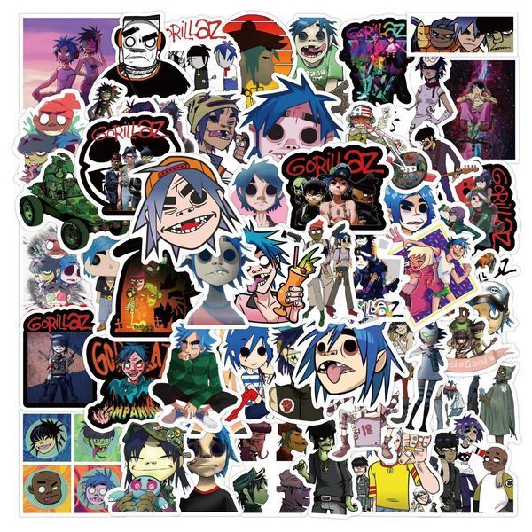 Стикерпак Горилаз Набор наклеек GeekLand Gorillaz 50 штук 2897339690 фото