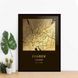 Постер "Харьков / Kharkiv" фольгированный А3, gold-black, gold-black, англійська BD-pl-39 фото 1