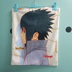 Шоппер эко-сумка Наруто и Саске Naruto Sasuke Uchiha 36 х 33 см двухсторонний 3017092073 фото