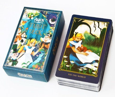 Карти Таро Аліса в країні чудес Alice in Wonderland Tarot 10.2х6 см 2569389101 фото