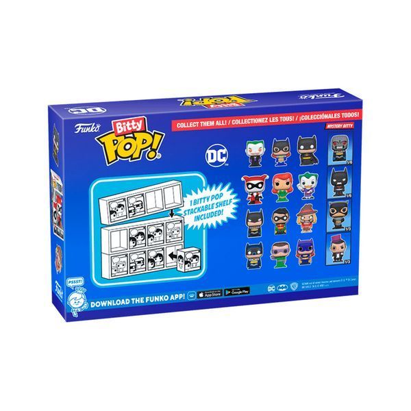 Набір фігурок Bitty Pop Бетмен пак DC Batman 4 Pack 3 см FBP DCB 01 2841455077 фото