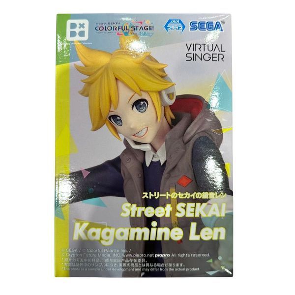 Фигурка Sega Vocaloid Project Sekai Desktop&times;Decorate Кагаминэ Лэн Вокалоид Kagamine Len 15 см&nbsp;S PS KL 15 2865110710 фото