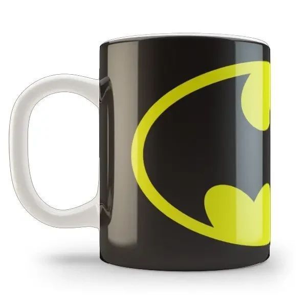 Кухоль GeekLand білий Бетмен Batman Бетмен жовтий знак BM.02.068 BM.02.068 фото