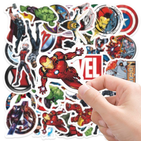 Стикерпак Марвел Месники Набір наклейок GeekLand Marvel Avengers 50 штук 2881880069 фото