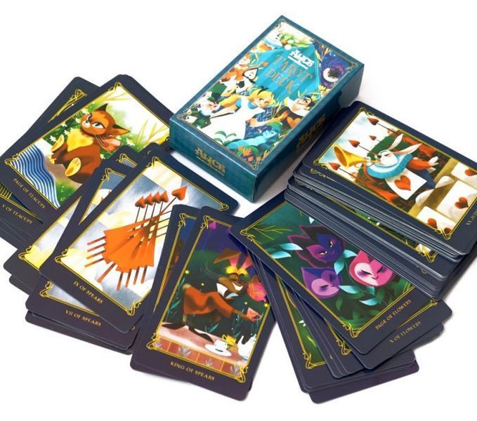 Карты Таро Алиса в стране чудес Alice in Wonderland Tarot 10.2х6 см 2569389101 фото