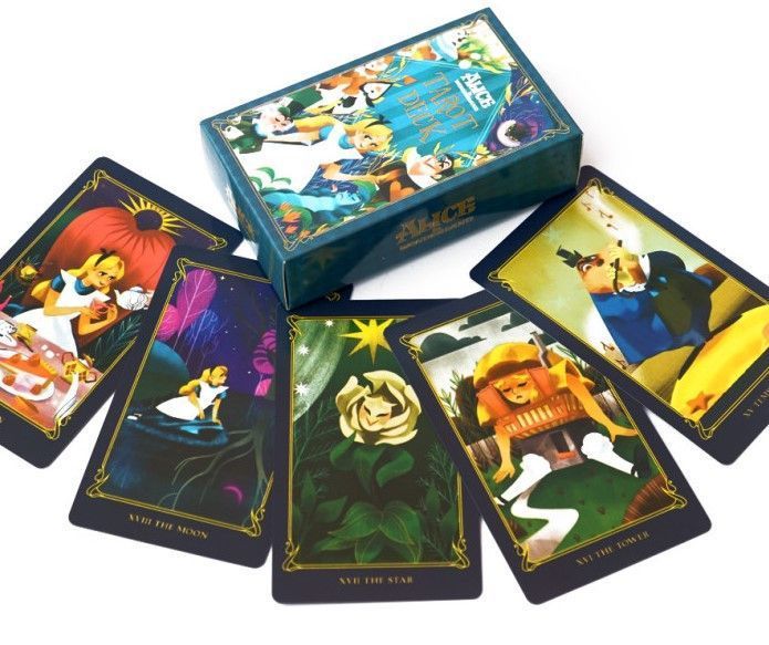 Карты Таро Алиса в стране чудес Alice in Wonderland Tarot 10.2х6 см 2569389101 фото
