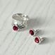 Пусети Цефеїда Burgundy 925 29-S13-5037s фото 3