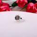 Кольцо серебряное цветок Калачик Granat 925 Zirkon 19.5 размер 267-S24-5176k фото 1