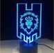 Акриловый 3D Светильник RGB Варкрафт Альянс Warcraft Aliance 18 см 3038965741 фото 1