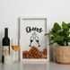 Рамка копилка "Cheers" для пробок, white-white, white-white, английский BD-vin-19 фото 1